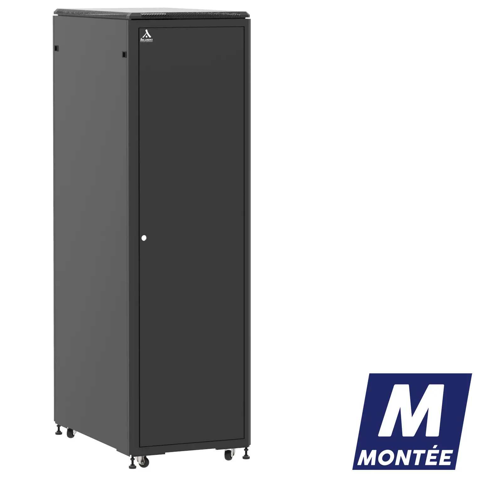 Socamont - Baie serveur Ligne 500 - 19" - 42U - H2074xL600xP1000 - Noir - Monté - SP/DV/PL (réf. 542610MSPDVPL)