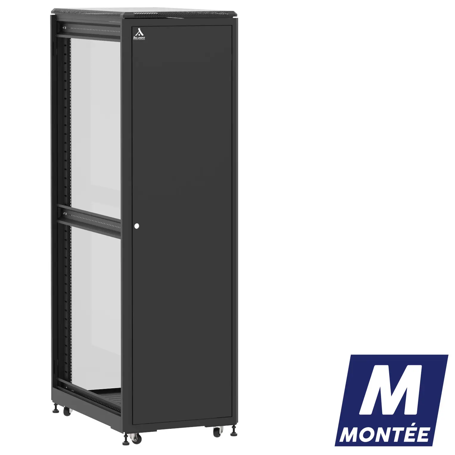 Socamont - Baie serveur Ligne 500 - 19" - 42U - H2074xL600xP1000 - Noir - Monté - SP/SV/ZL (réf. 542610MSPSVZL)