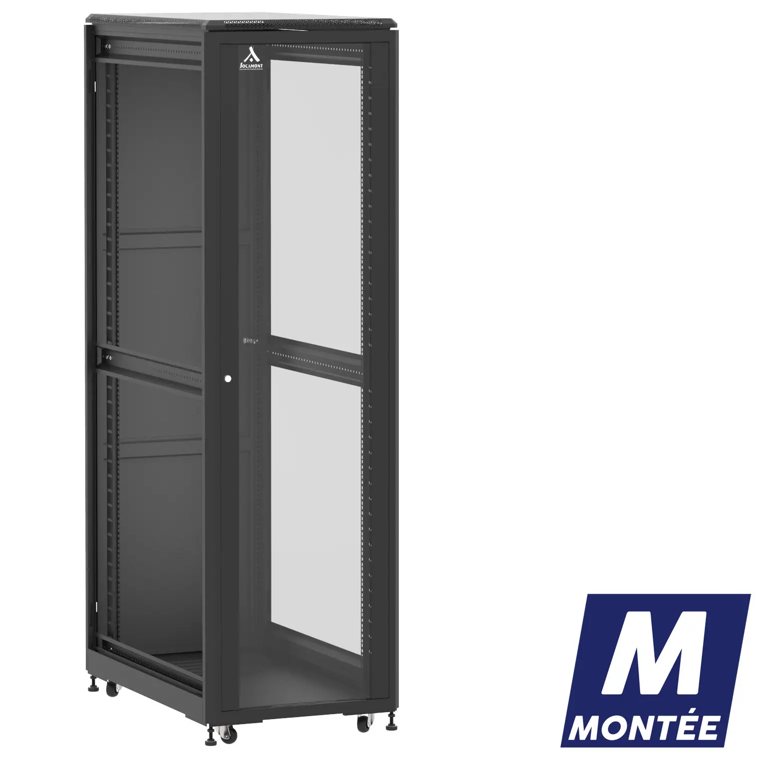 Socamont - Baie serveur Ligne 500 - 19" - 42U - H2074xL600xP1000 - Noir - Monté - SV/SP/ZL (réf. 542610MSVSPZL)