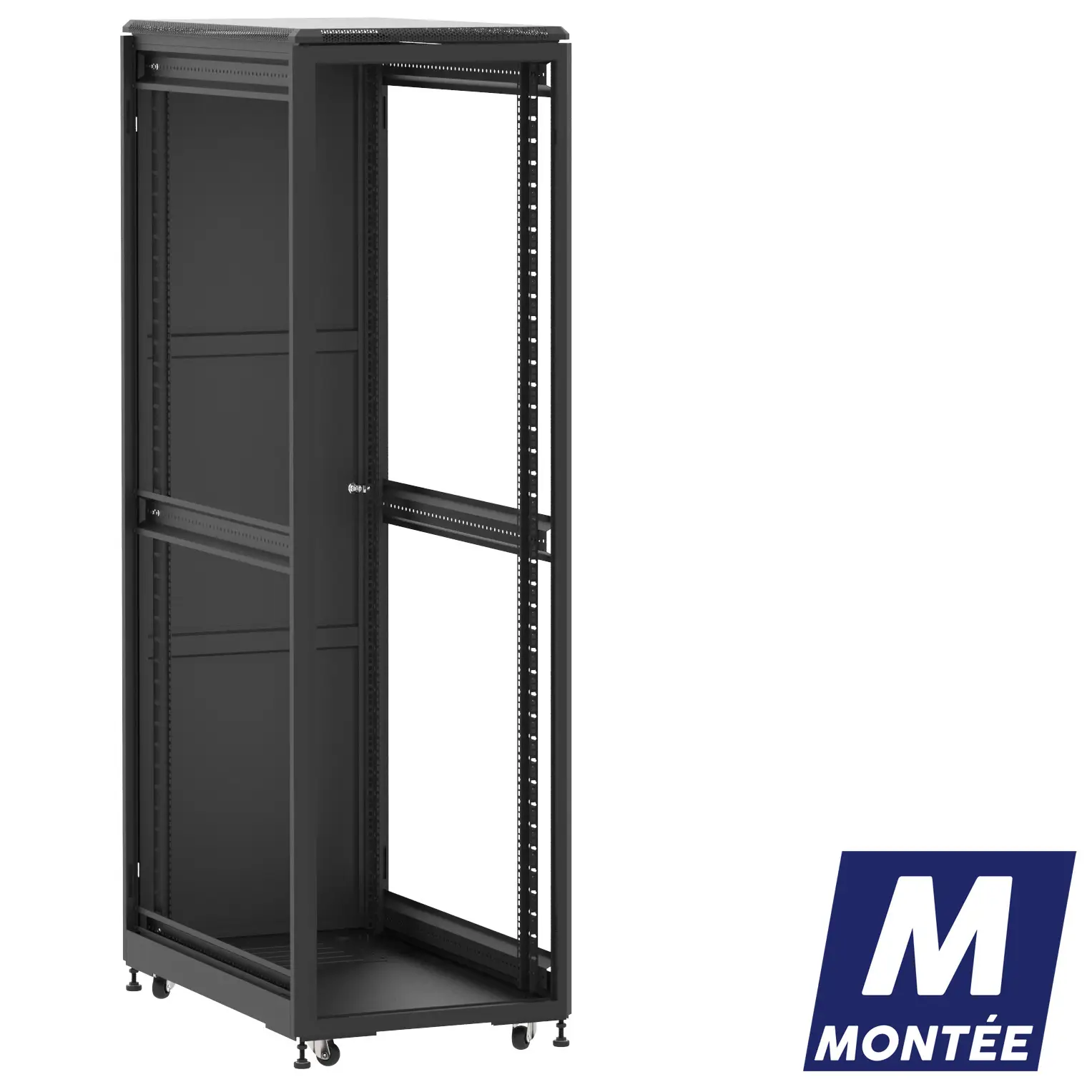 Socamont - Baie serveur Ligne 500 - 19" - 42U - H2074xL600xP1000 - Noir - Monté - ZP/SP/ZL (réf. 542610MZPSPZL)