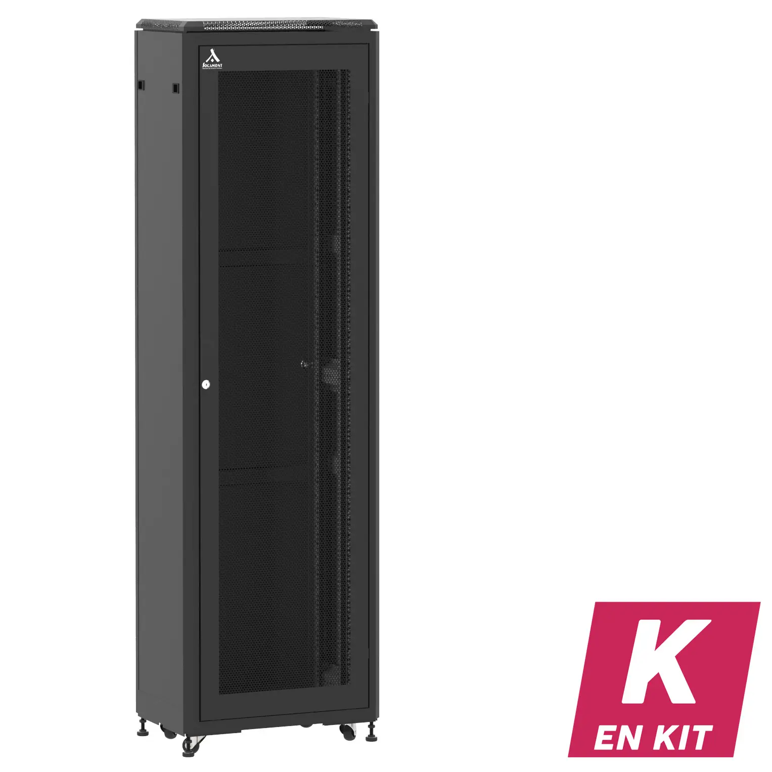 Socamont - Baie serveur Ligne 500 - 19" - 42U - H2074xL600xP400 - Noir - En Kit - SA/SP/PL (réf. 54264KSASPPL)