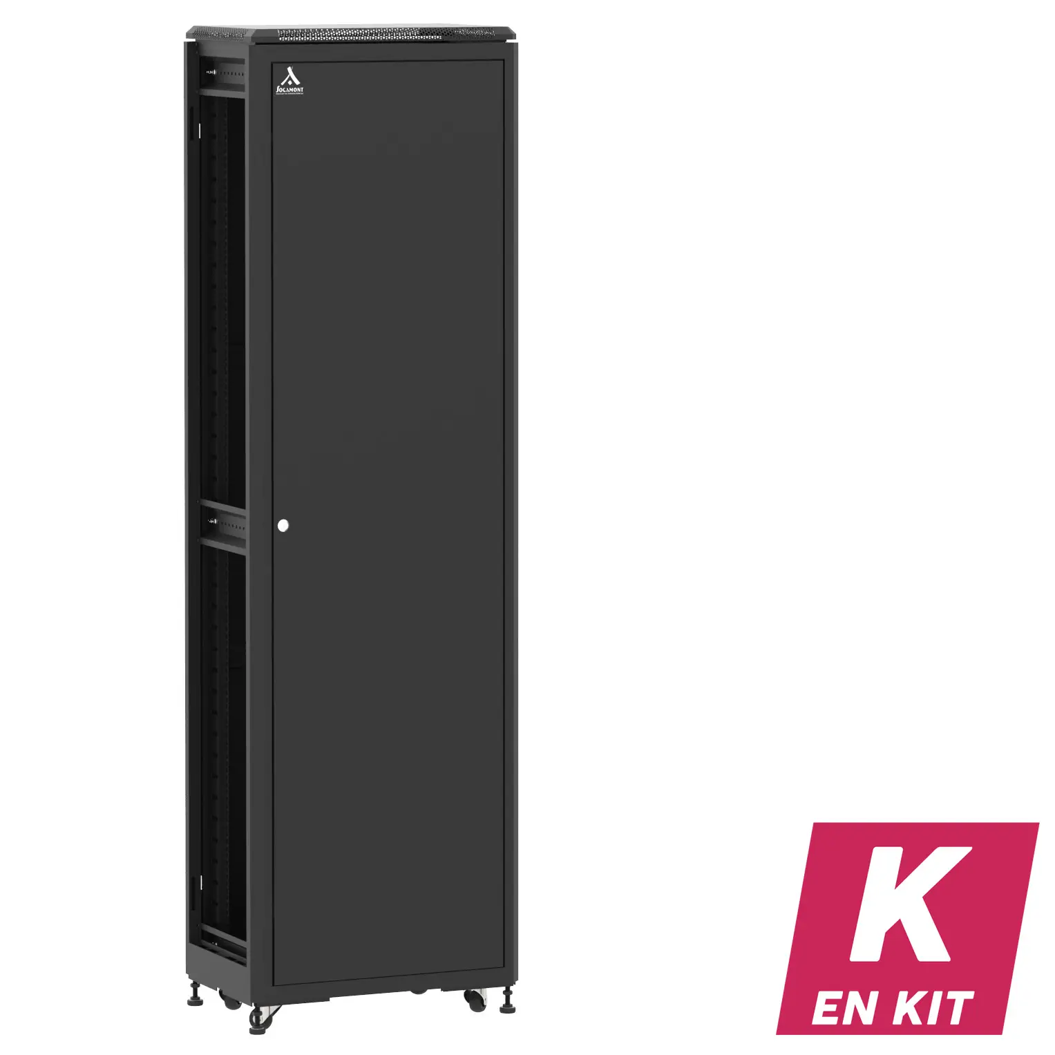 Socamont - Baie serveur Ligne 500 - 19" - 42U - H2074xL600xP400 - Noir - En Kit - SP/SP/ZL (réf. 54264KSPSPZL)