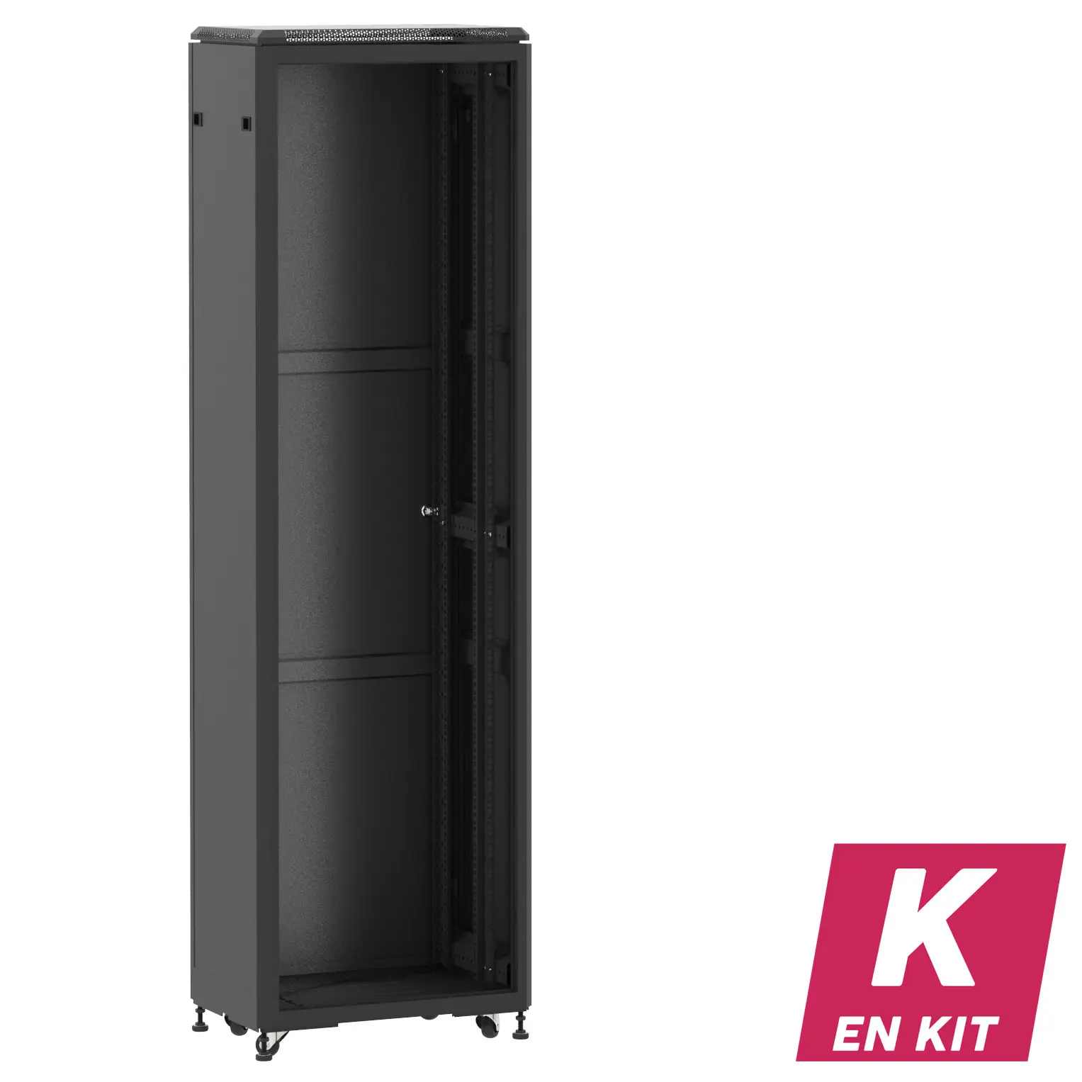 Socamont - Baie serveur Ligne 500 - 19" - 42U - H2074xL600xP400 - Noir - En Kit - ZP/SP/PL (réf. 54264KZPSPPL)