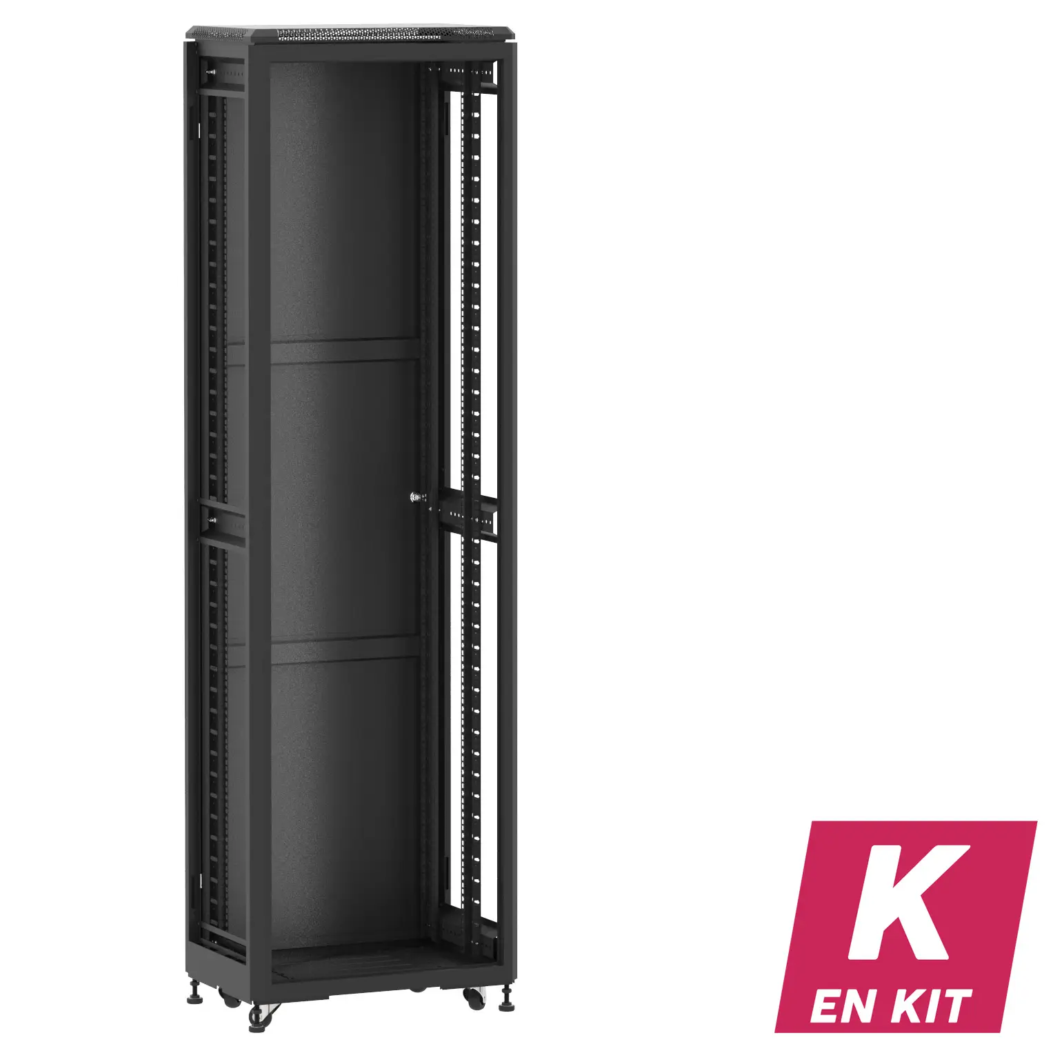 Socamont - Baie serveur Ligne 500 - 19" - 42U - H2074xL600xP400 - Noir - En Kit - ZP/SP/ZL (réf. 54264KZPSPZL)