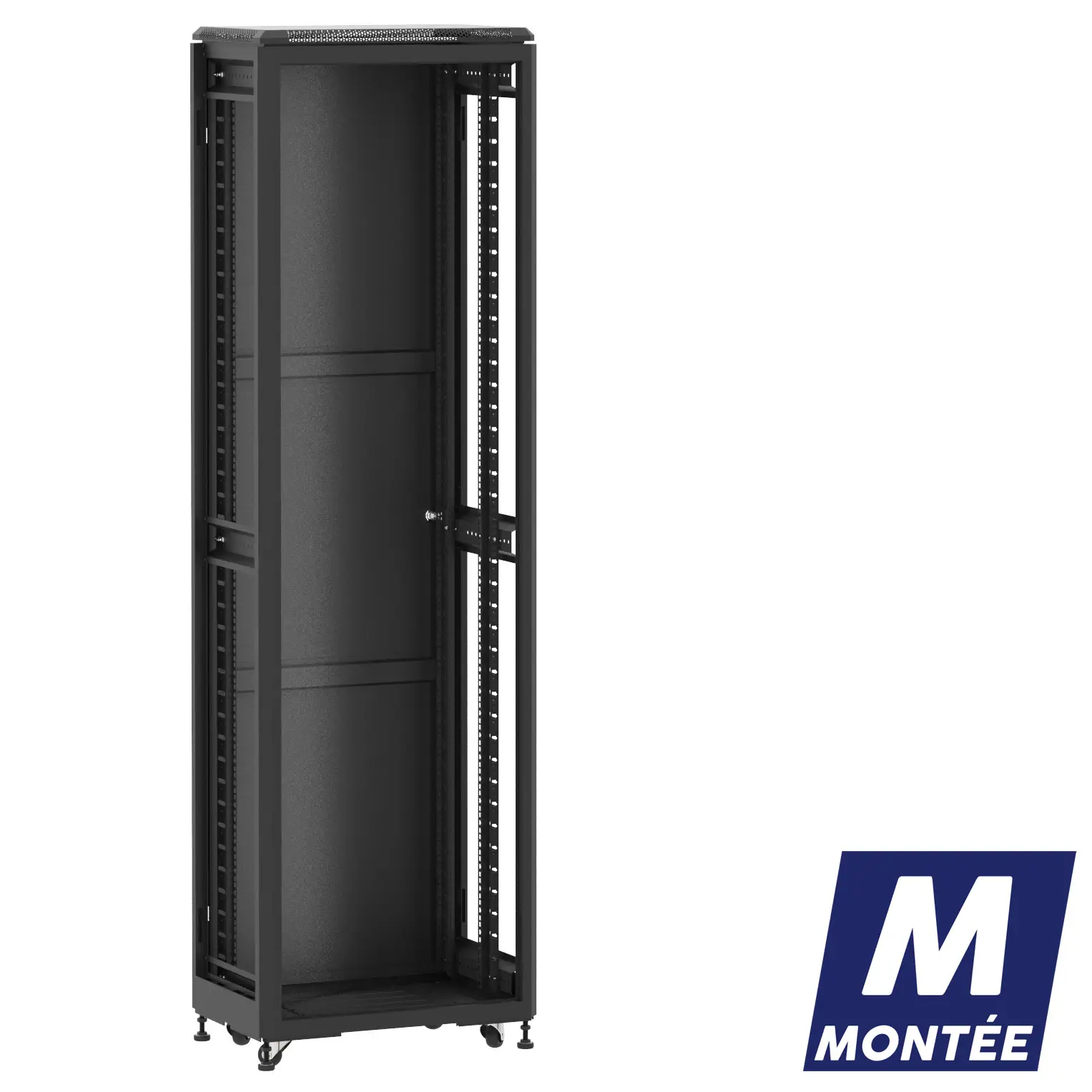 Socamont - Baie serveur Ligne 500 - 19" - 42U - H2074xL600xP400 - Noir - Monté - ZP/SP/ZL (réf. 54264MZPSPZL)