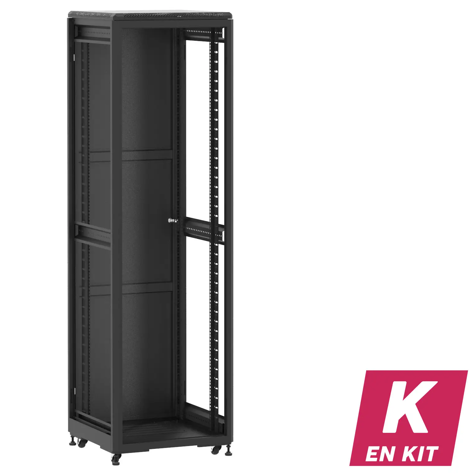 Socamont - Baie serveur Ligne 500 - 19" - 42U - H2074xL600xP600 - Noir - En Kit - ZP/SP/ZL (réf. 54266KZPSPZL)