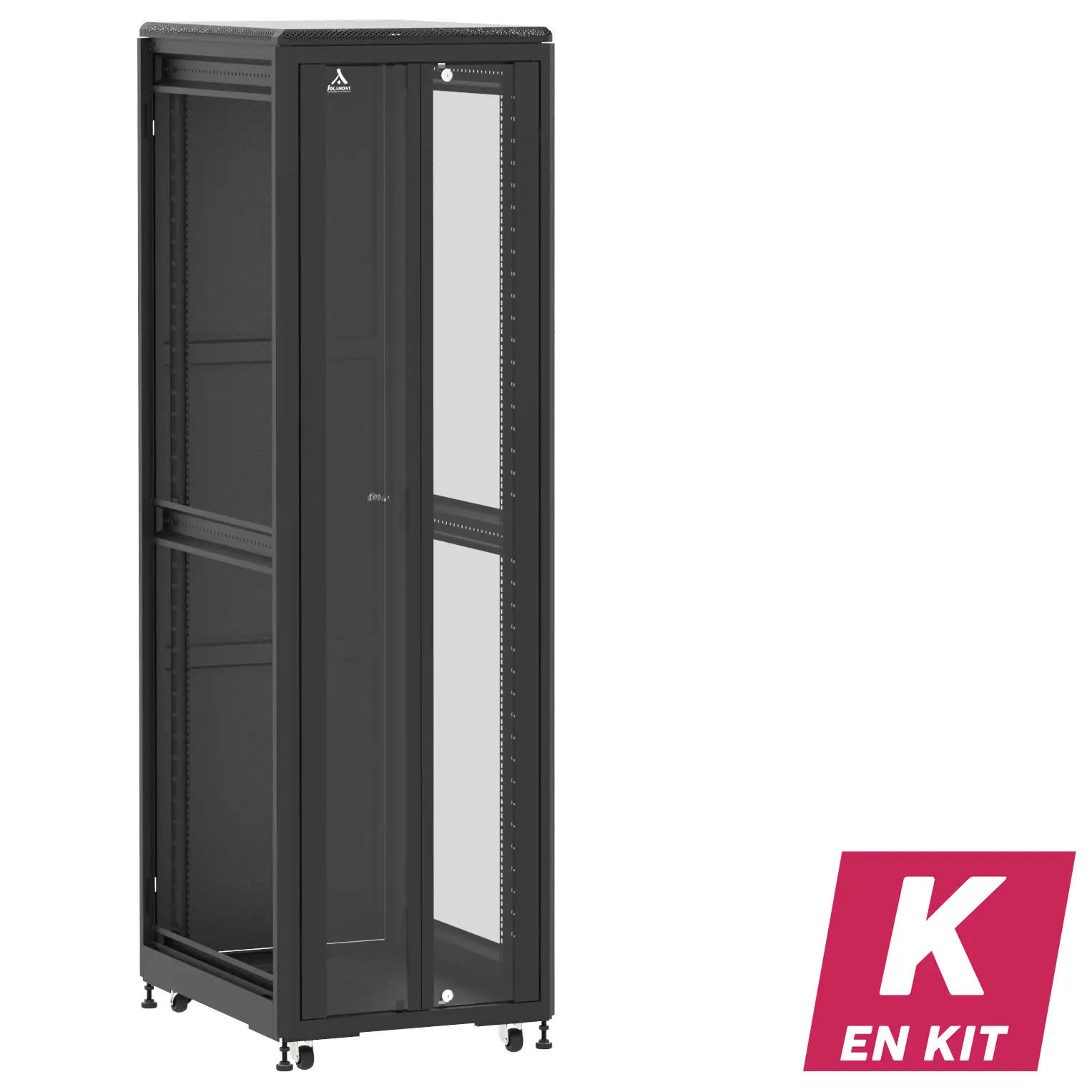 Socamont - Baie serveur Ligne 500 - 19" - 42U - H2074xL600xP800 - Noir - En Kit - DV/SP/ZL (réf. 54268KDVSPZL)
