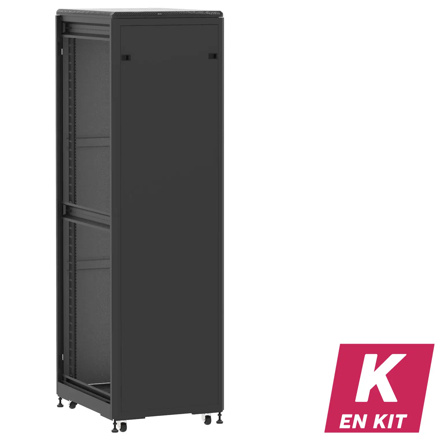 Socamont - Baie serveur Ligne 500 - 19" - 42U - H2074xL600xP800 - Noir - En Kit - PP/SP/ZL (réf. 54268KPPSPZL)