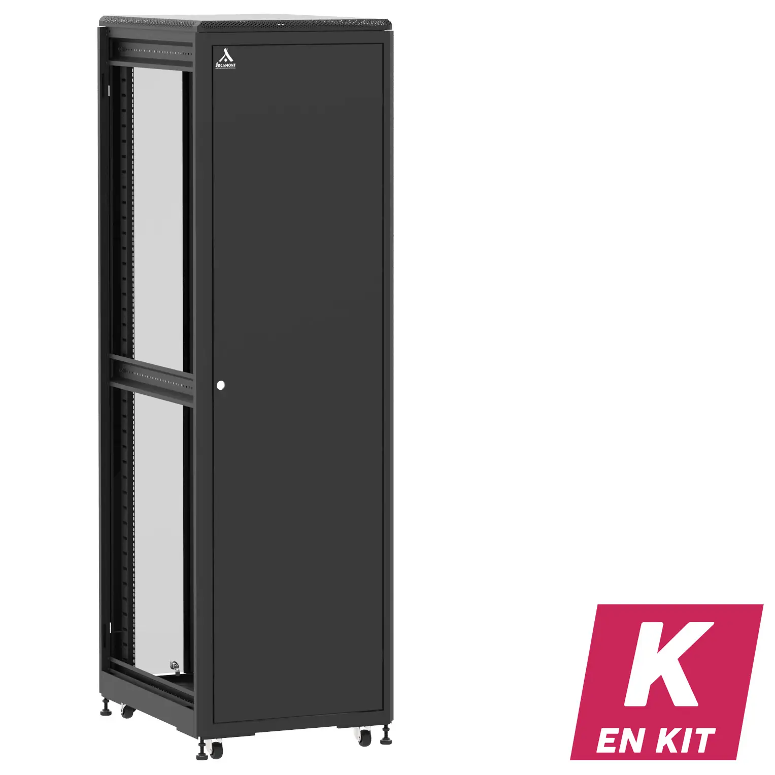 Socamont - Baie serveur Ligne 500 - 19" - 42U - H2074xL600xP800 - Noir - En Kit - SP/DV/ZL (réf. 54268KSPDVZL)