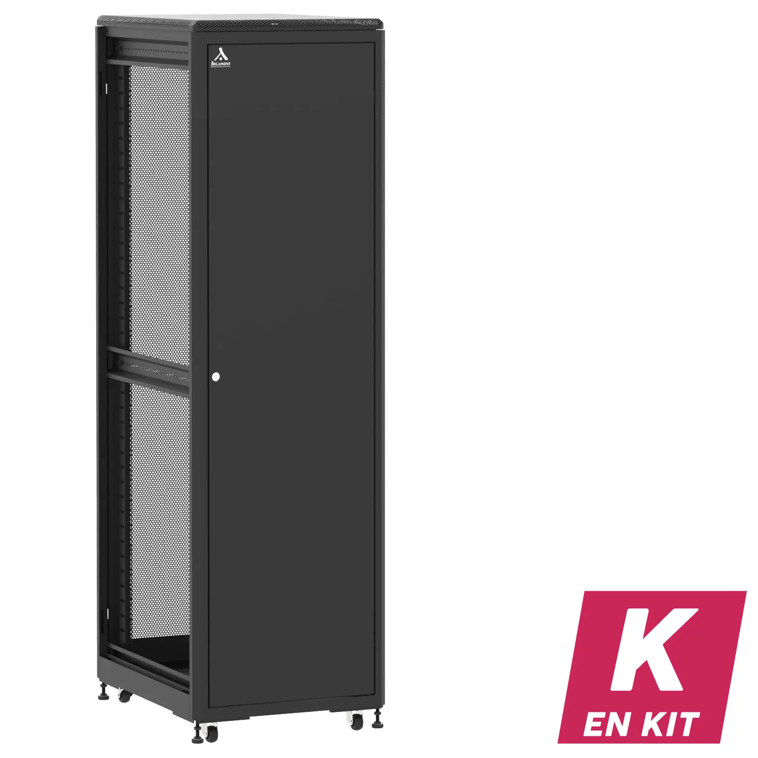 Socamont - Baie serveur Ligne 500 - 19" - 42U - H2074xL600xP800 - Noir - En Kit - SP/SA/ZL (réf. 54268KSPSAZL)