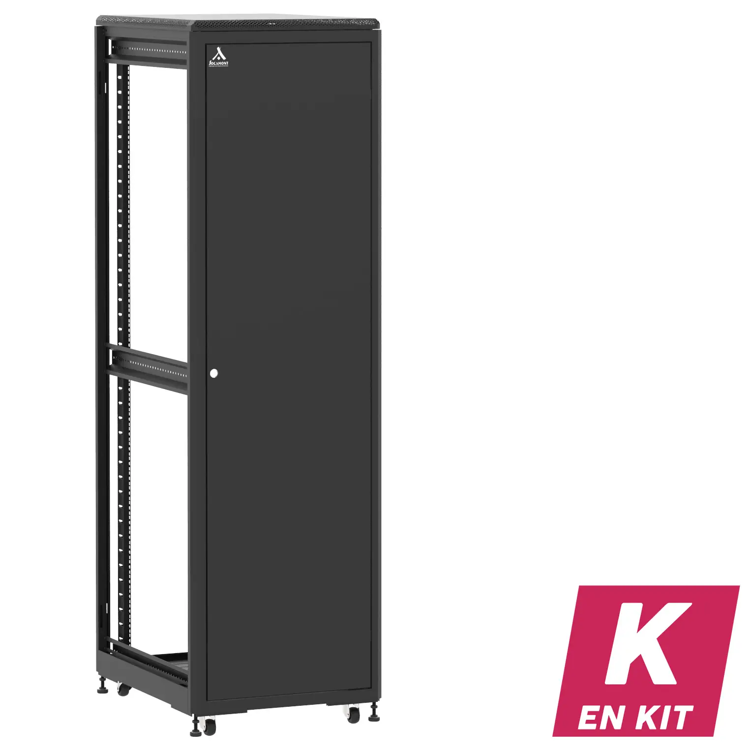 Socamont - Baie serveur Ligne 500 - 19" - 42U - H2074xL600xP800 - Noir - En Kit - SP/ZP/ZL (réf. 54268KSPZPZL)