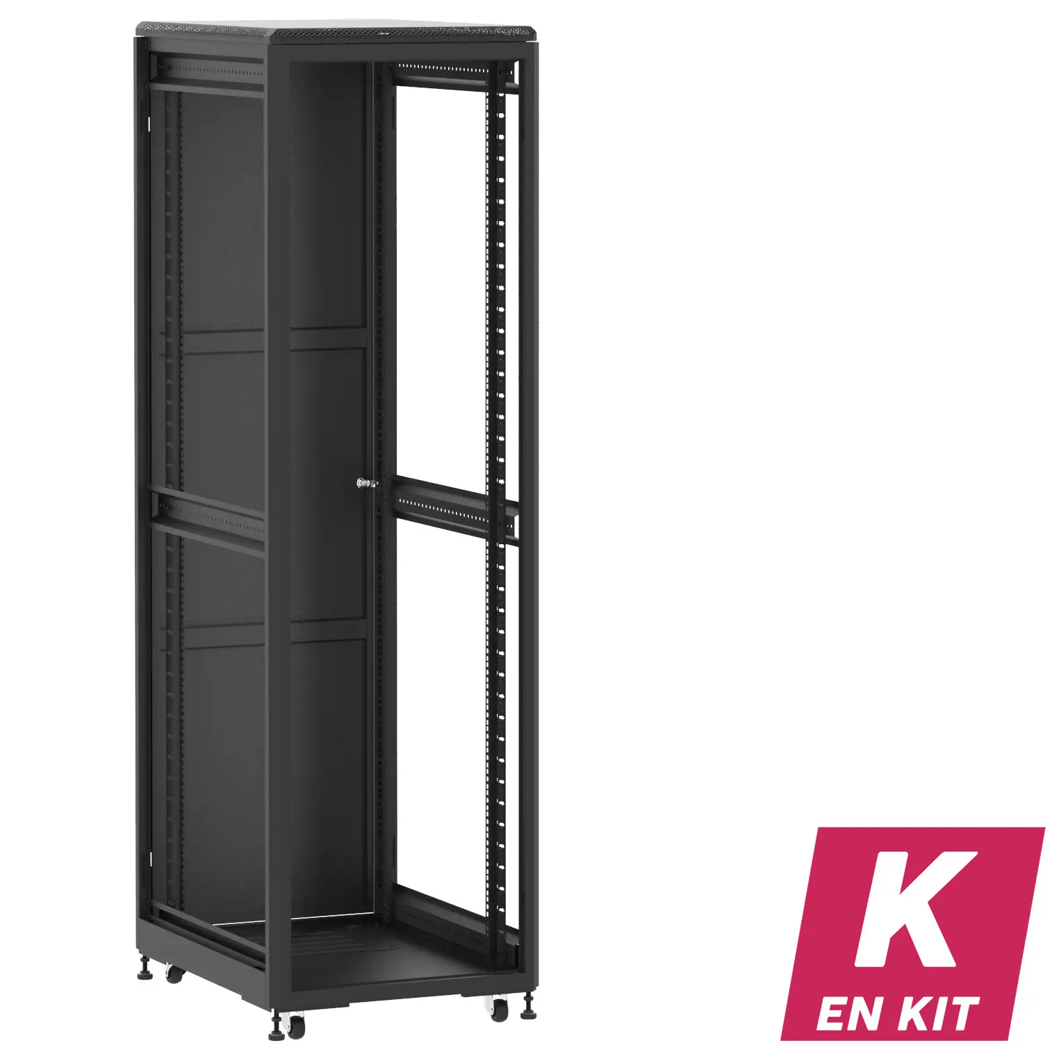 Socamont - Baie serveur Ligne 500 - 19" - 42U - H2074xL600xP800 - Noir - En Kit - ZP/SP/ZL (réf. 54268KZPSPZL)