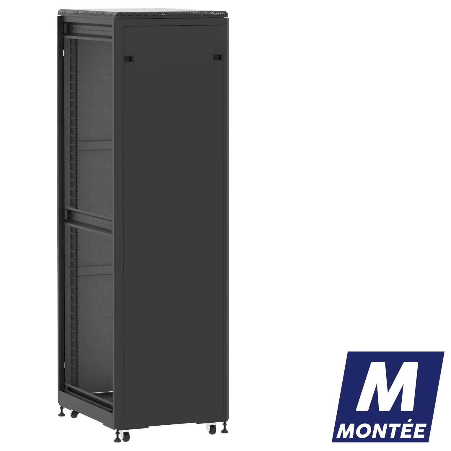 Socamont - Baie serveur Ligne 500 - 19" - 42U - H2074xL600xP800 - Noir - Monté - PP/SP/ZL (réf. 54268MPPSPZL)