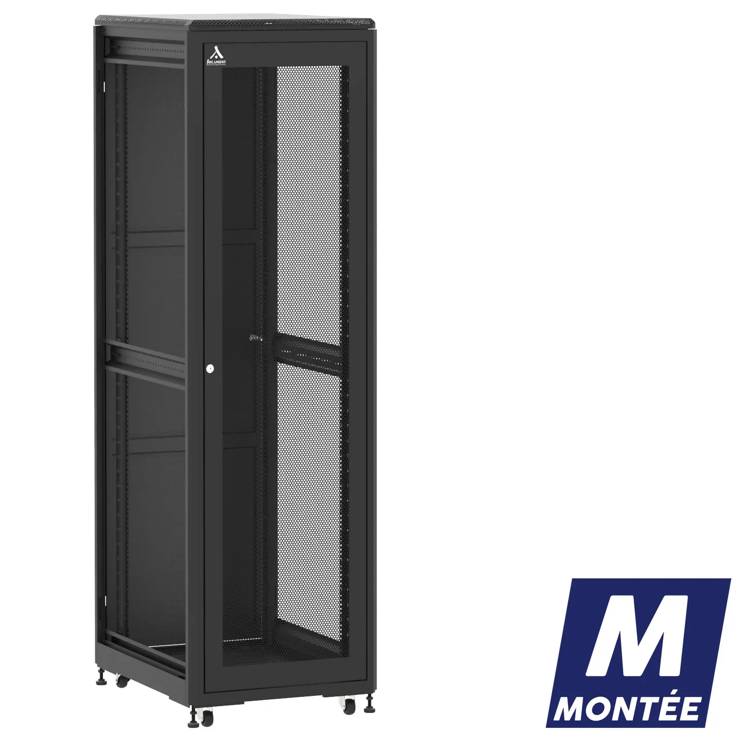 Socamont - Baie serveur Ligne 500 - 19" - 42U - H2074xL600xP800 - Noir - Monté - SA/SP/ZL (réf. 54268MSASPZL)