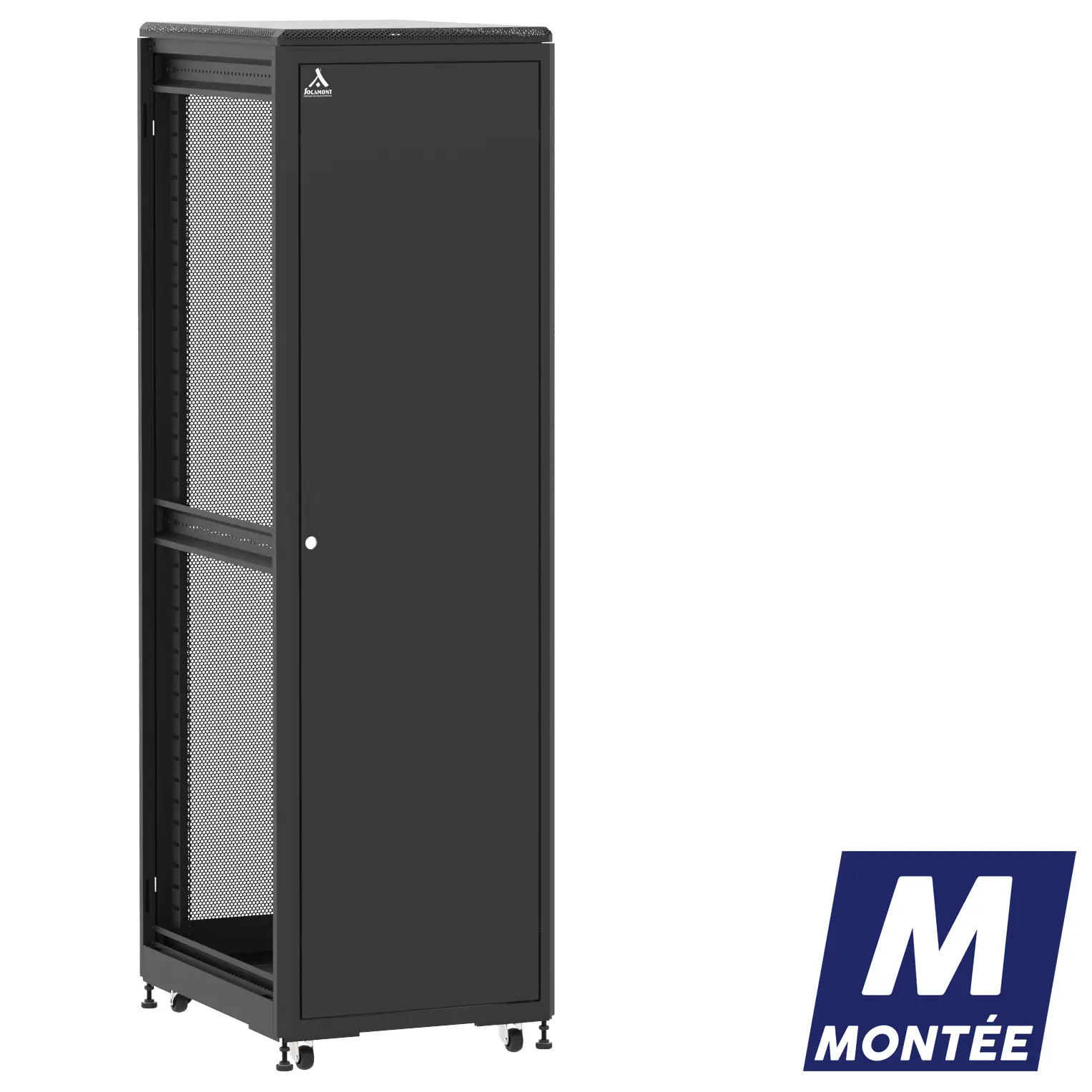 Socamont - Baie serveur Ligne 500 - 19" - 42U - H2074xL600xP800 - Noir - Monté - SP/SA/ZL (réf. 54268MSPSAZL)