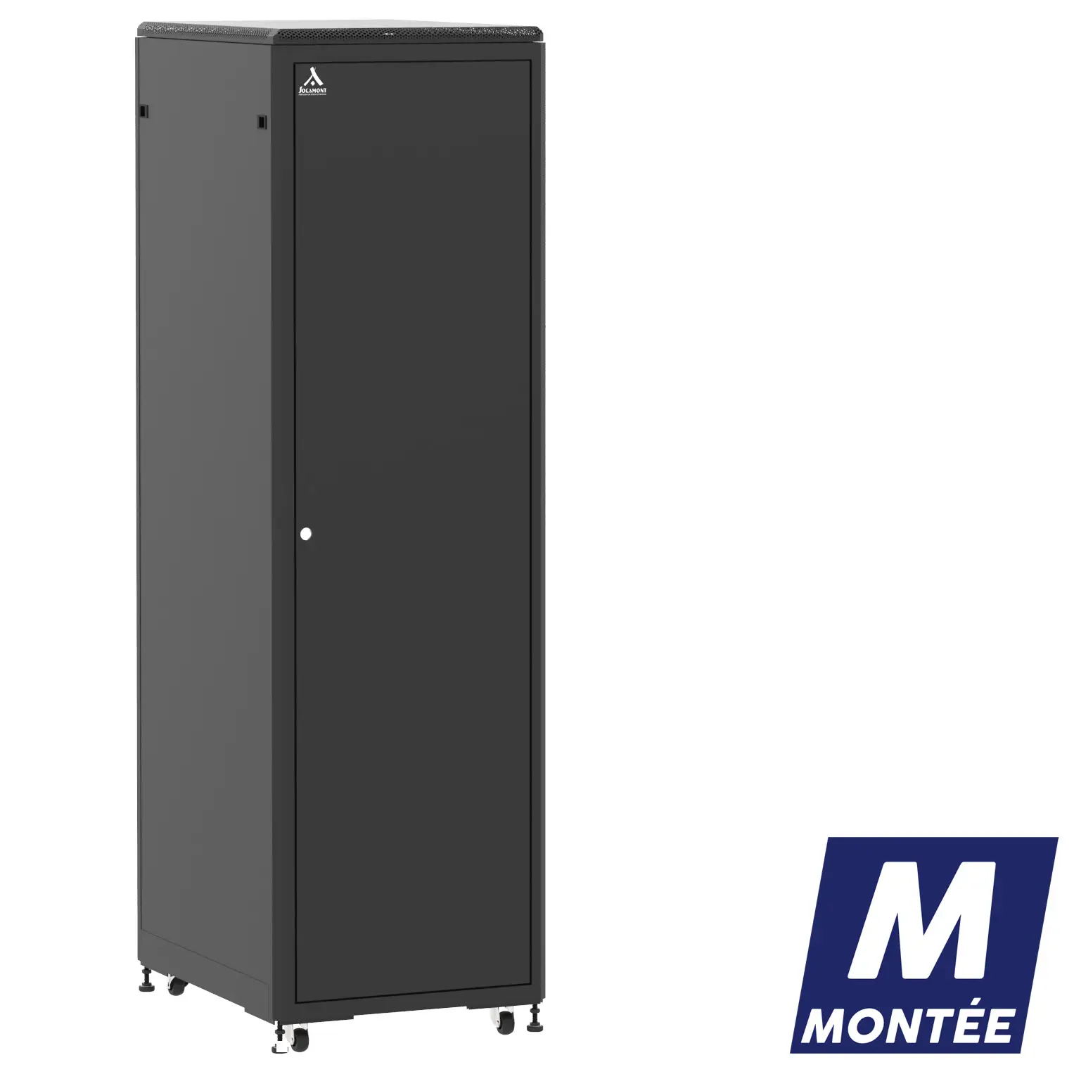 Socamont - Baie serveur Ligne 500 - 19" - 42U - H2074xL600xP800 - Noir - Monté - SP/SV/PL (réf. 54268MSPSVPL)
