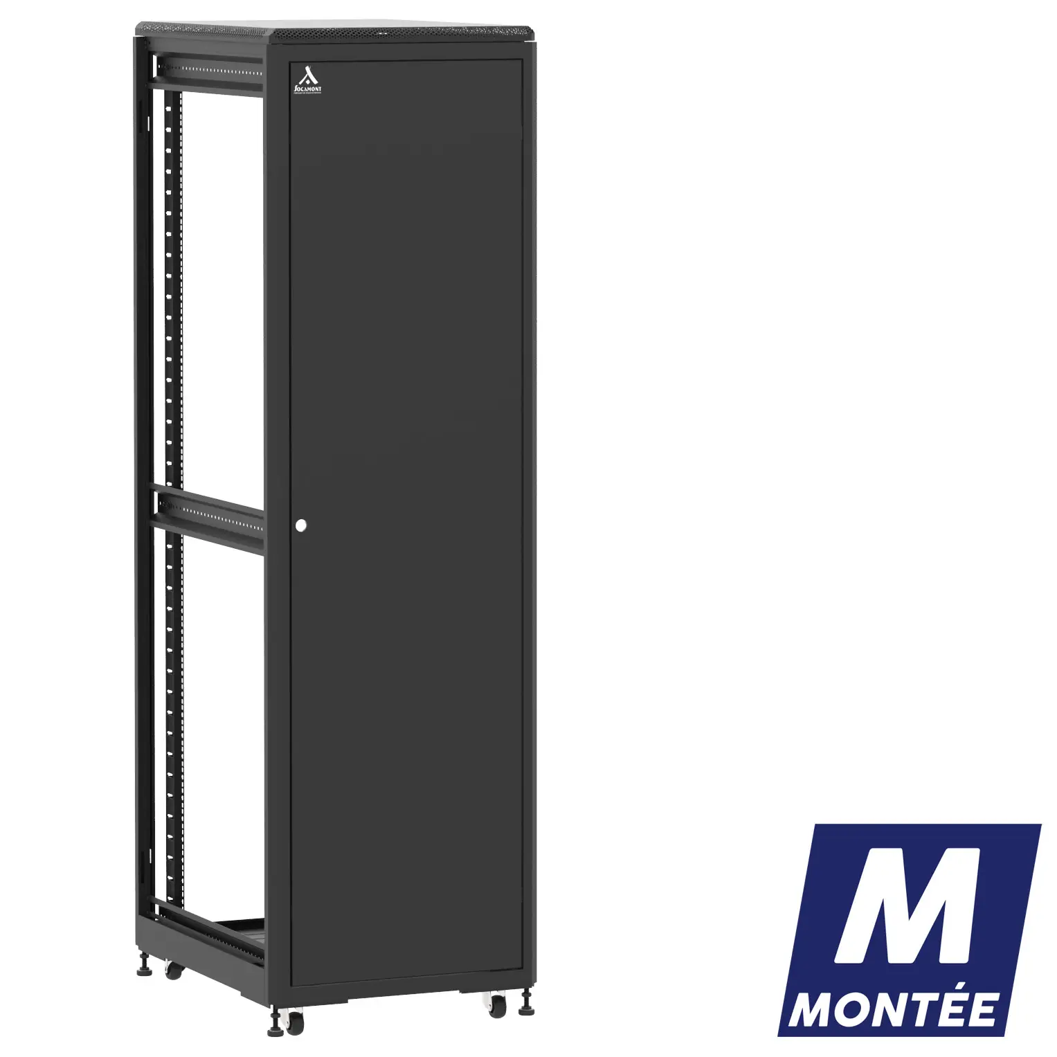 Socamont - Baie serveur Ligne 500 - 19" - 42U - H2074xL600xP800 - Noir - Monté - SP/ZP/ZL (réf. 54268MSPZPZL)
