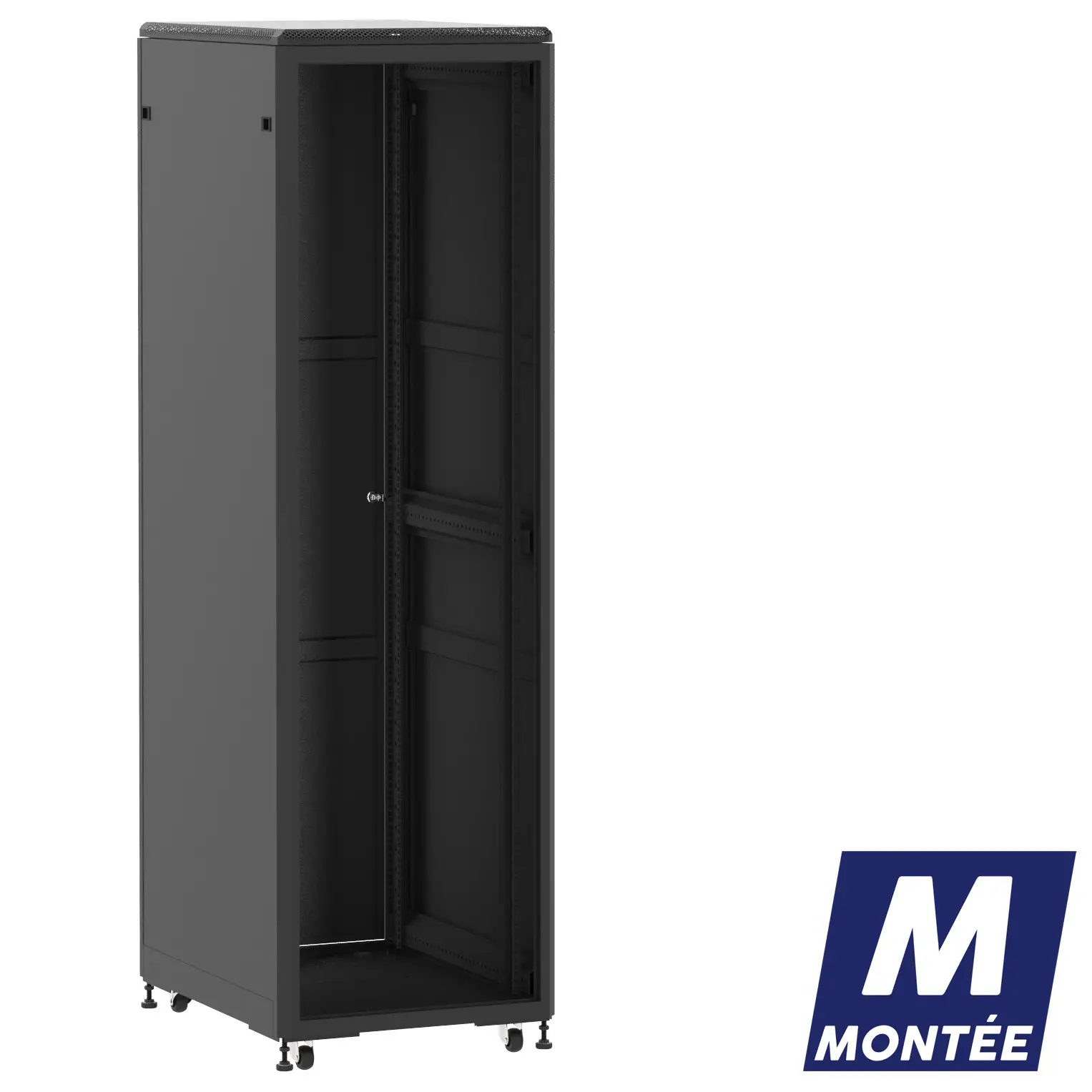 Socamont - Baie serveur Ligne 500 - 19" - 42U - H2074xL600xP800 - Noir - Monté - ZP/SP/PL (réf. 54268MZPSPPL)