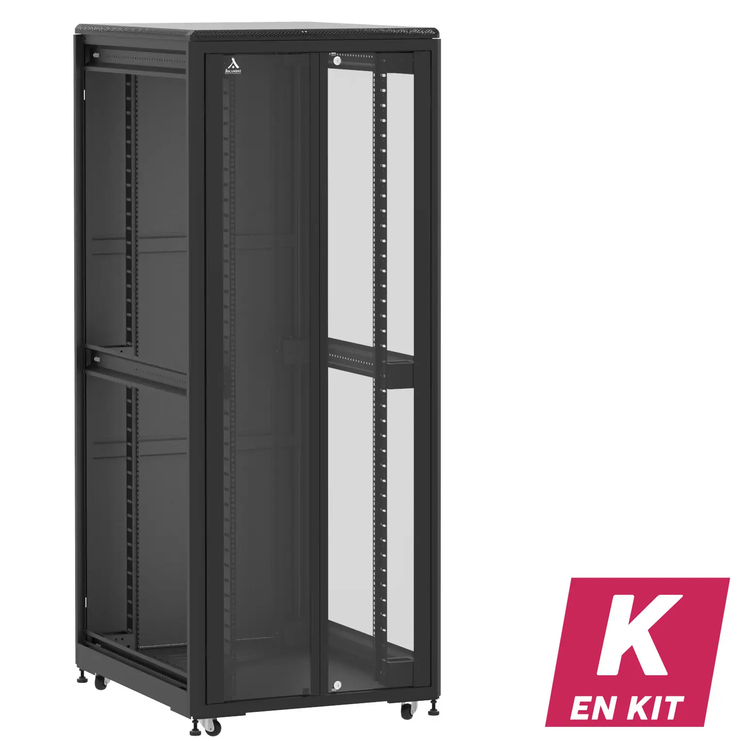 Socamont - Baie serveur Ligne 500 - 19" - 42U - H2074xL800xP1000 - Noir - En Kit - DV/SP/ZL (réf. 542810KDVSPZL)
