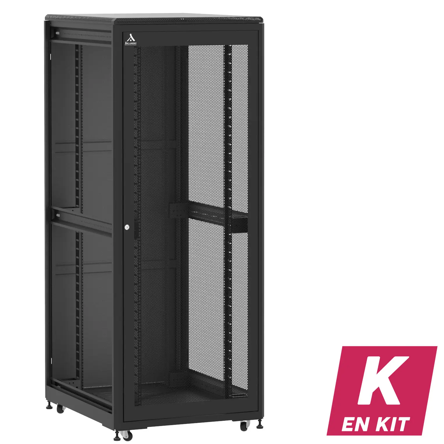 Socamont - Baie serveur Ligne 500 - 19" - 42U - H2074xL800xP1000 - Noir - En Kit - SA/SP/ZL (réf. 542810KSASPZL)
