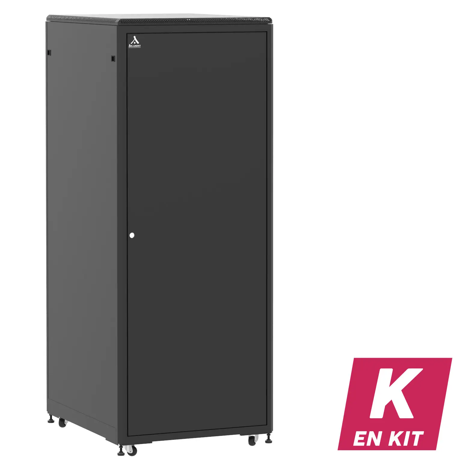 Socamont - Baie serveur Ligne 500 - 19" - 42U - H2074xL800xP1000 - Noir - En Kit - SP/ZP/PL (réf. 542810KSPZPPL)