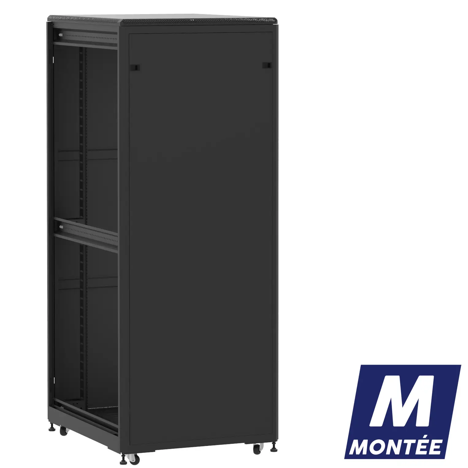 Socamont - Baie serveur Ligne 500 - 19" - 42U - H2074xL800xP1000 - Noir - Monté - PP/SP/ZL (réf. 542810MPPSPZL)