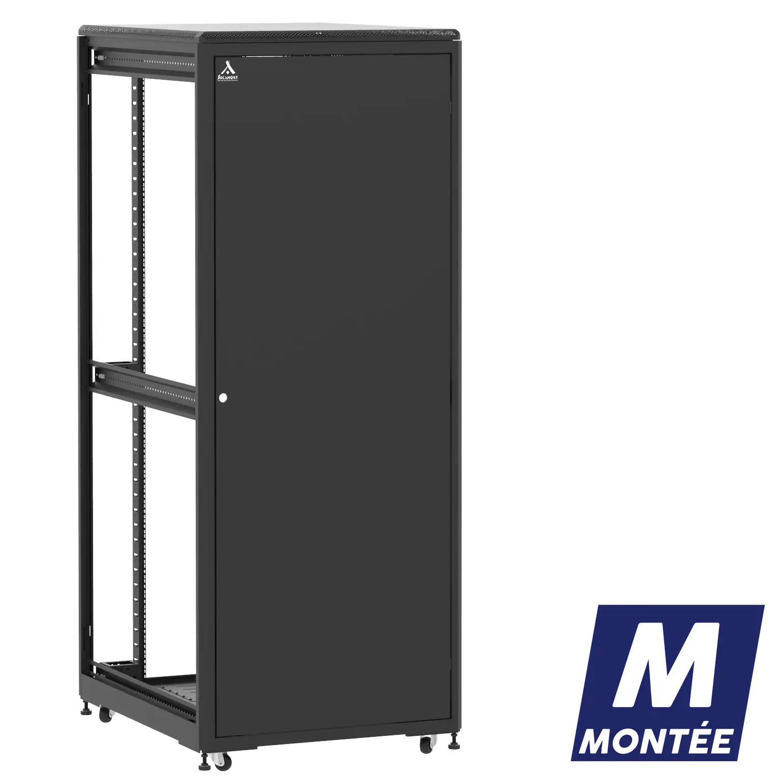 Socamont - Baie serveur Ligne 500 - 19" - 42U - H2074xL800xP1000 - Noir - Monté - SP/ZP/ZL (réf. 542810MSPZPZL)