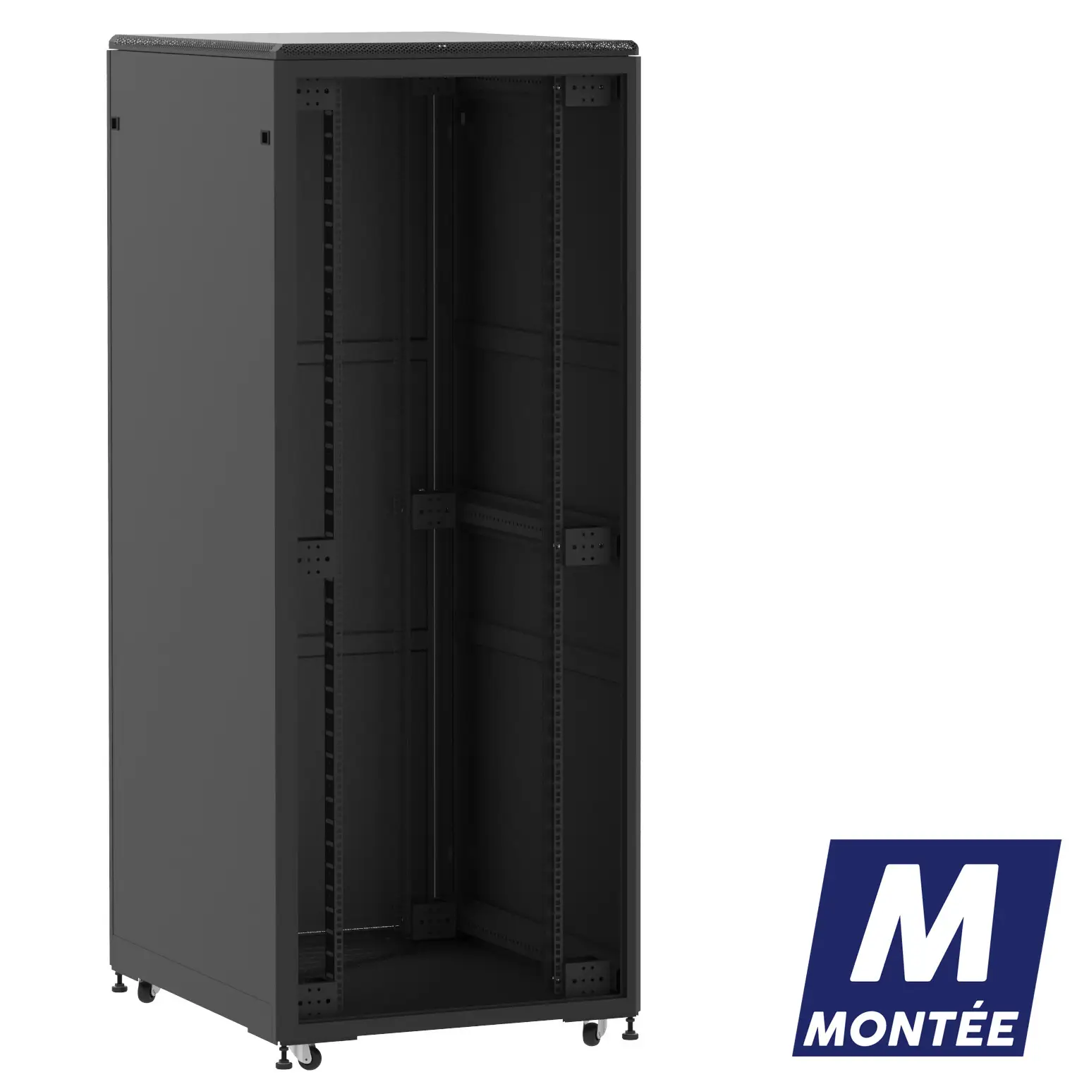 Socamont - Baie serveur Ligne 500 - 19" - 42U - H2074xL800xP1000 - Noir - Monté - ZP/SP/PL (réf. 542810MZPSPPL)