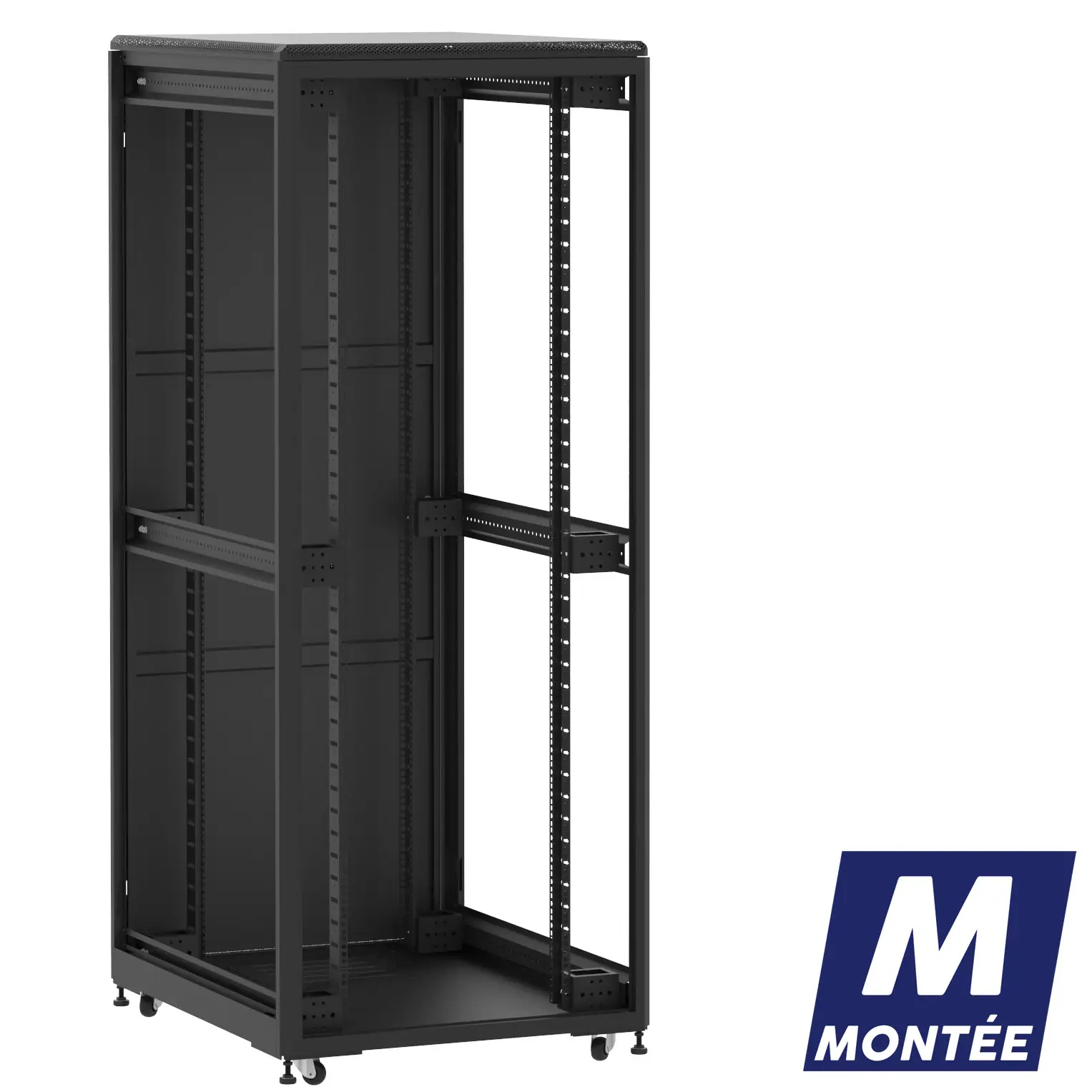 Socamont - Baie serveur Ligne 500 - 19" - 42U - H2074xL800xP1000 - Noir - Monté - ZP/SP/ZL (réf. 542810MZPSPZL)