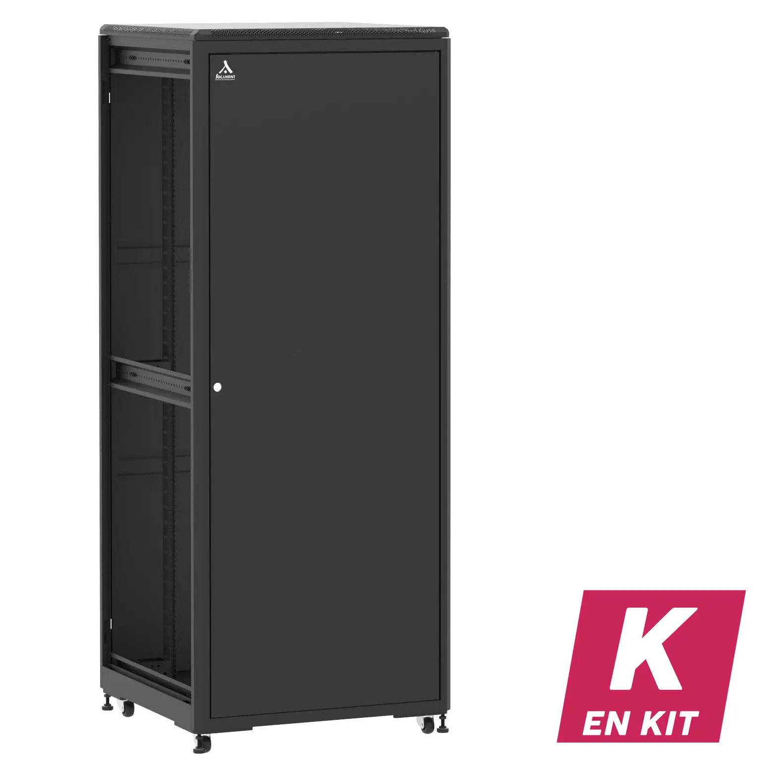 Socamont - Baie serveur Ligne 500 - 19" - 42U - H2074xL800xP800 - Noir - En Kit - SP/SP/ZL (réf. 54288KSPSPZL)