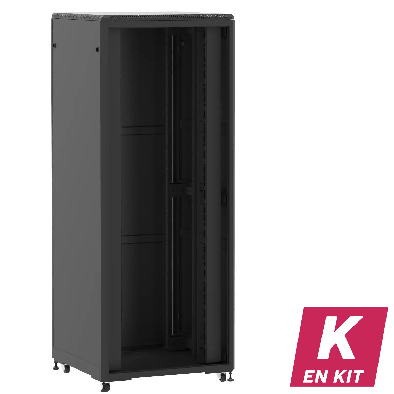 Socamont - Baie serveur Ligne 500 - 19" - 42U - H2074xL800xP800 - Noir - En Kit - ZP/SP/PL (réf. 54288KZPSPPL)