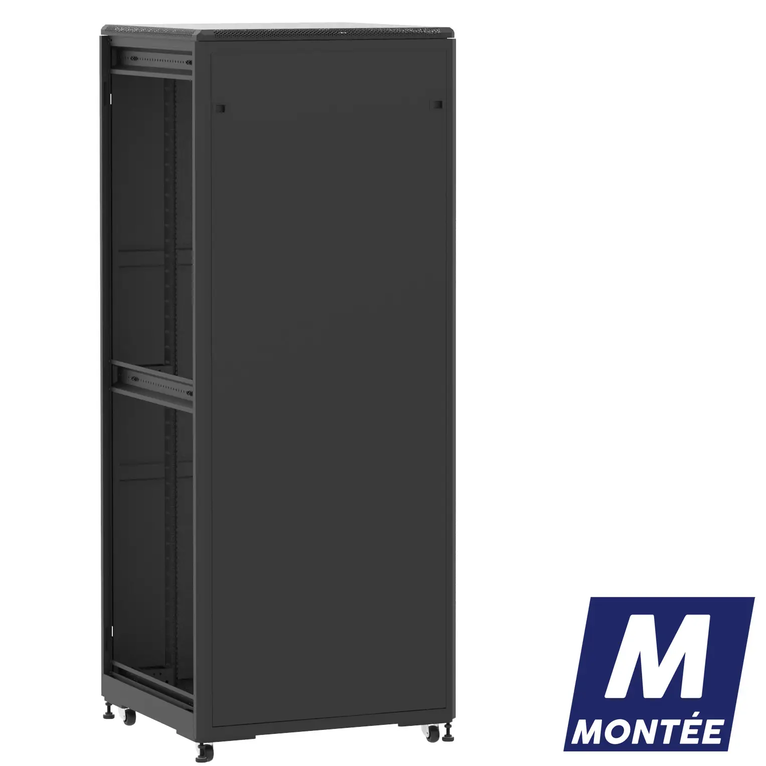 Socamont - Baie serveur Ligne 500 - 19" - 42U - H2074xL800xP800 - Noir - Monté - PP/SP/ZL (réf. 54288MPPSPZL)