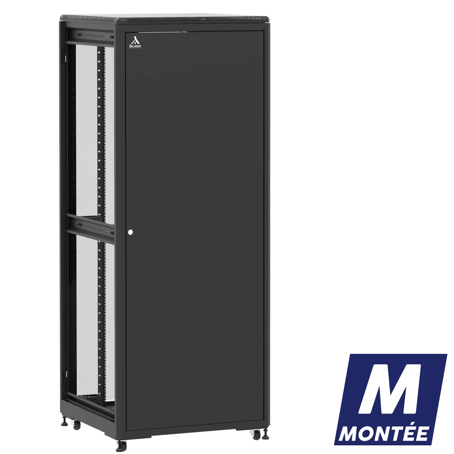 Socamont - Baie serveur Ligne 500 - 19" - 42U - H2074xL800xP800 - Noir - Monté - SP/DV/ZL (réf. 54288MSPDVZL)