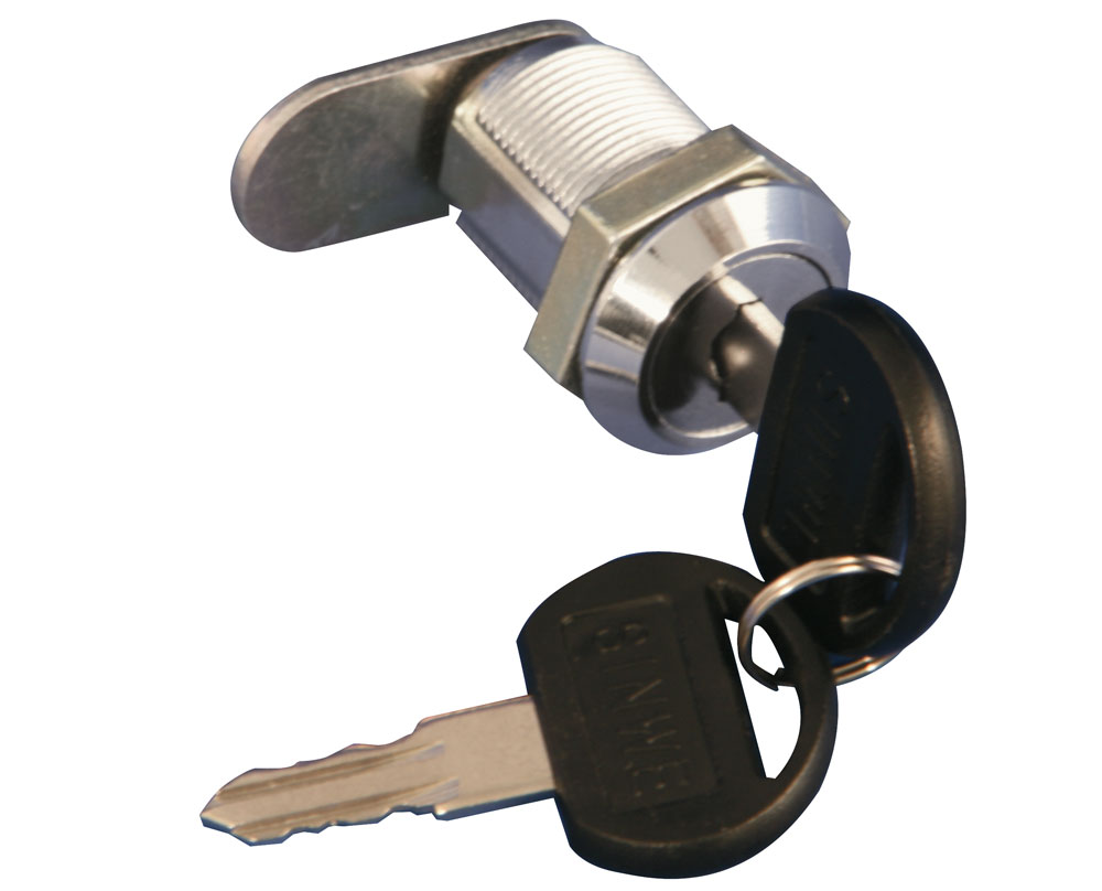 Socamont - Serrure filet 25mm - Pour panneaux latéraux Ligne 100 / 800 / Coffrets pivotants (réf. 71091)