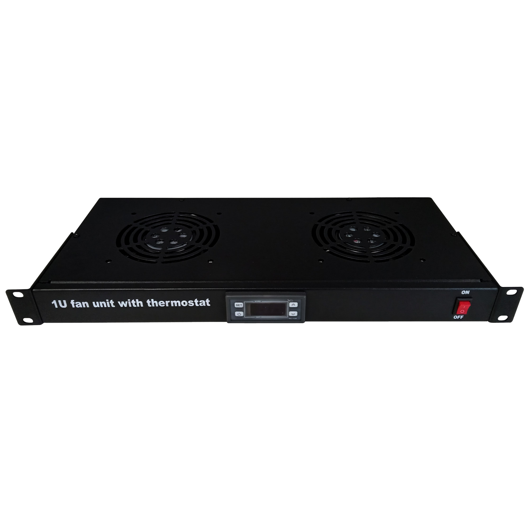 Socamont - Unité de ventilation rackable - 2 Ventilateurs - Avec Thermostat - Noire (réf. 71098) - photo 1
