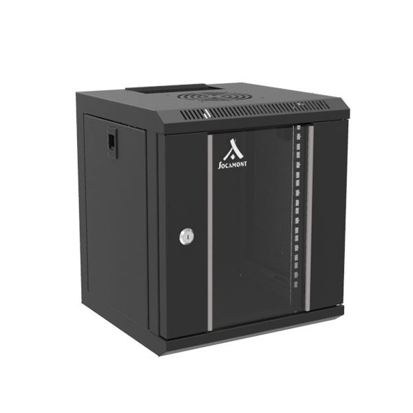 Socamont - Coffret Réseau - 10'' - 6U - H350xL310xP300 - Noir - Monté - Porte Verre (réf. 71676) - photo 1